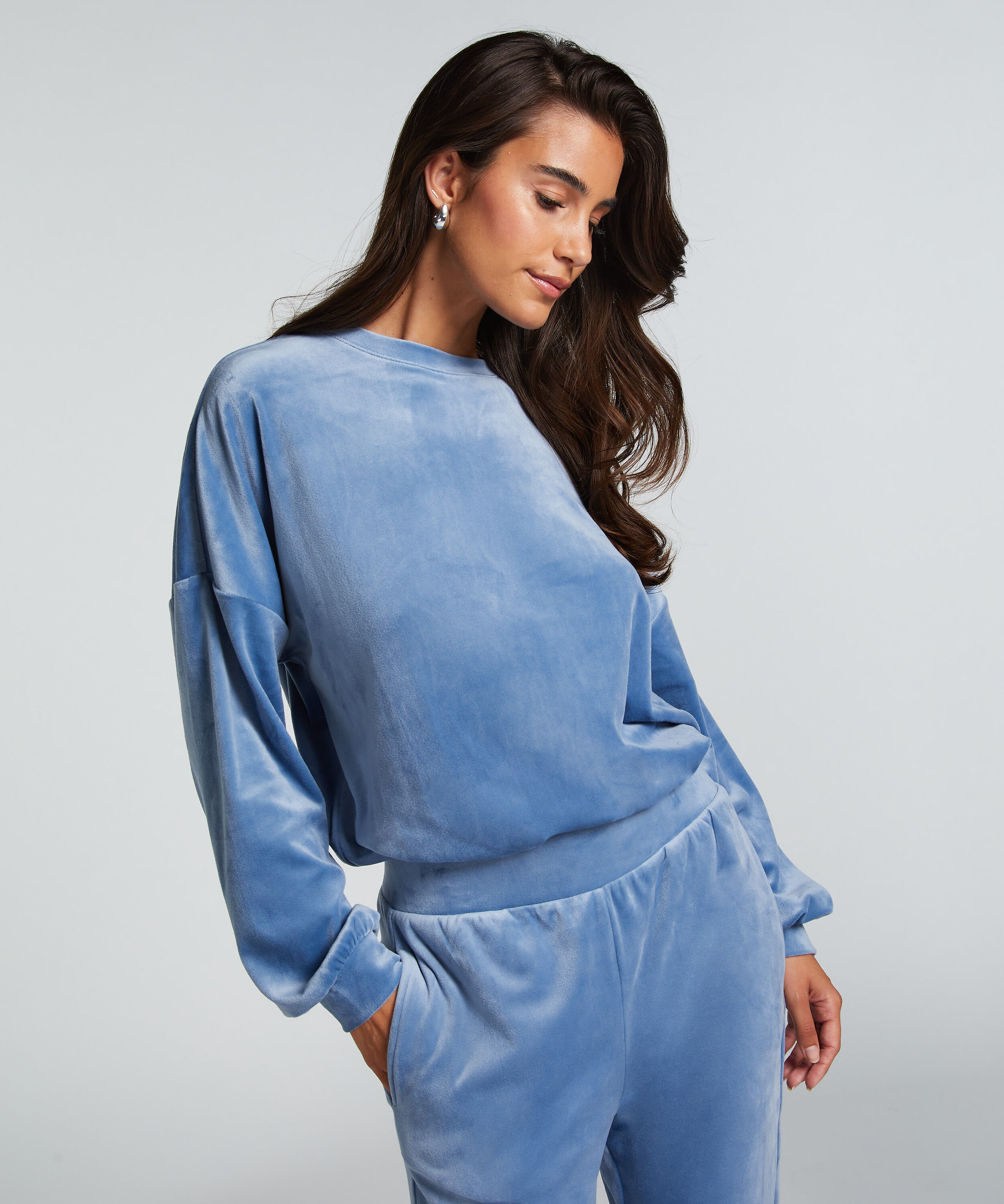 Top Velours, Bleu Top Velours, Bleu