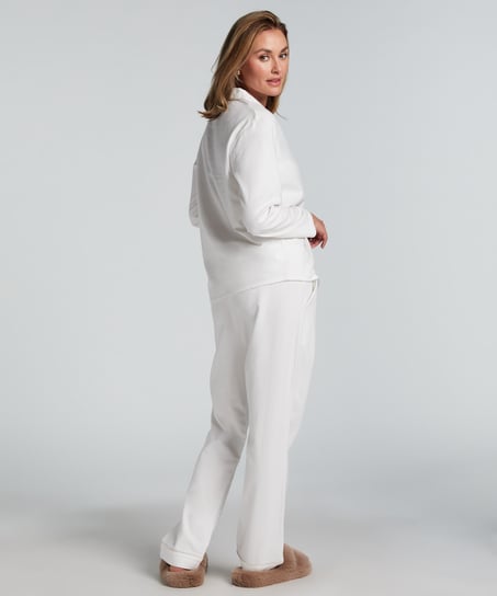 Pantalon de Pyjama Flanel, Blanc