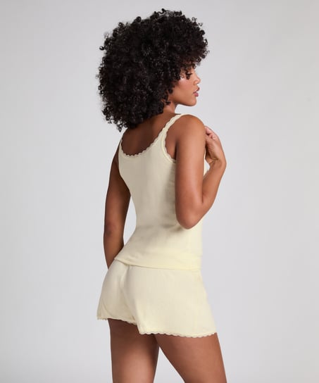 Short Pointelle, Jaune