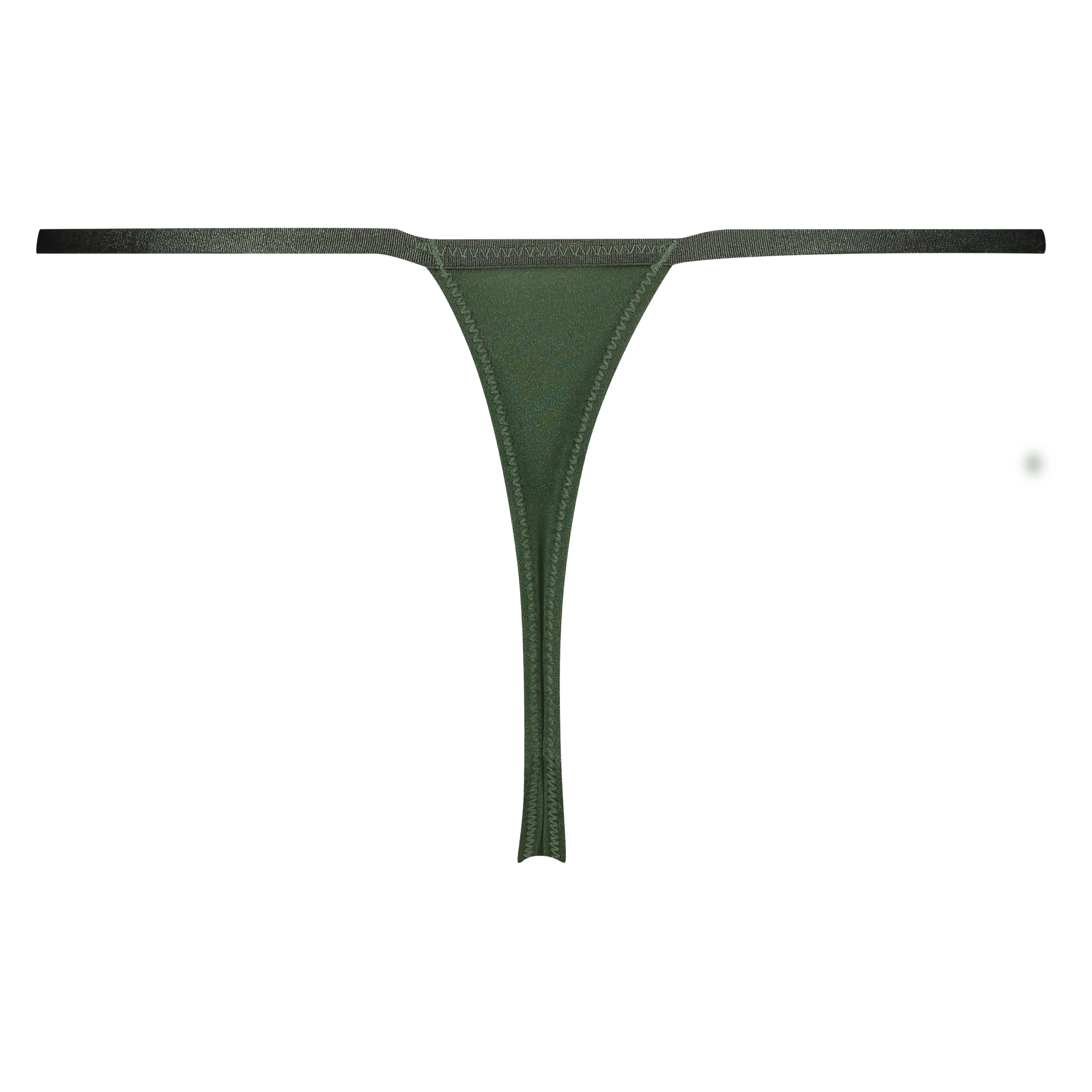 Tanga string Rose, Vert, main