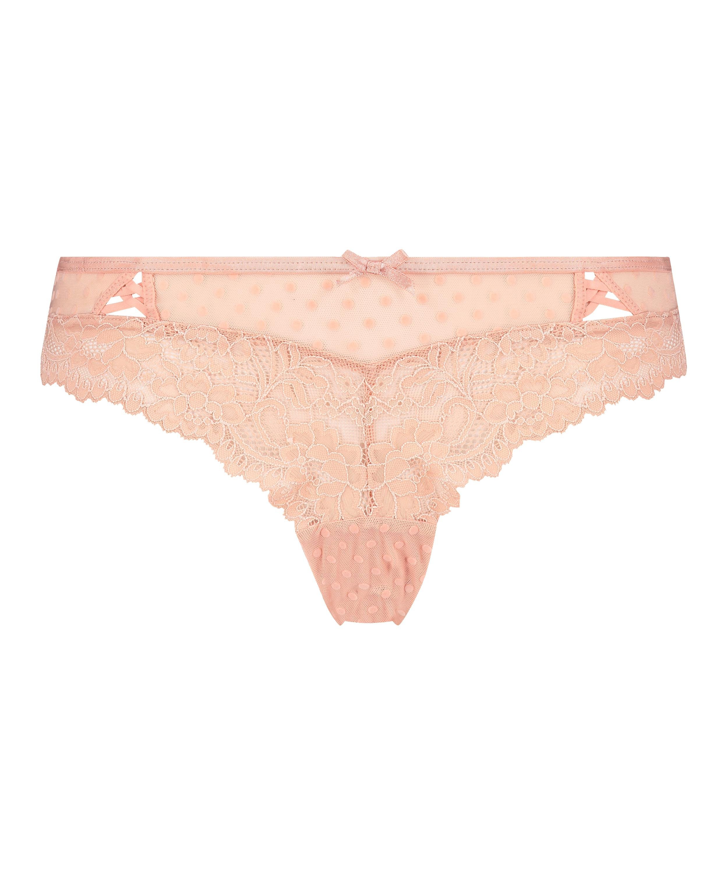 Slip brésilien Irene, Rose, main