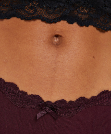 Slip brésilien coton, Rouge