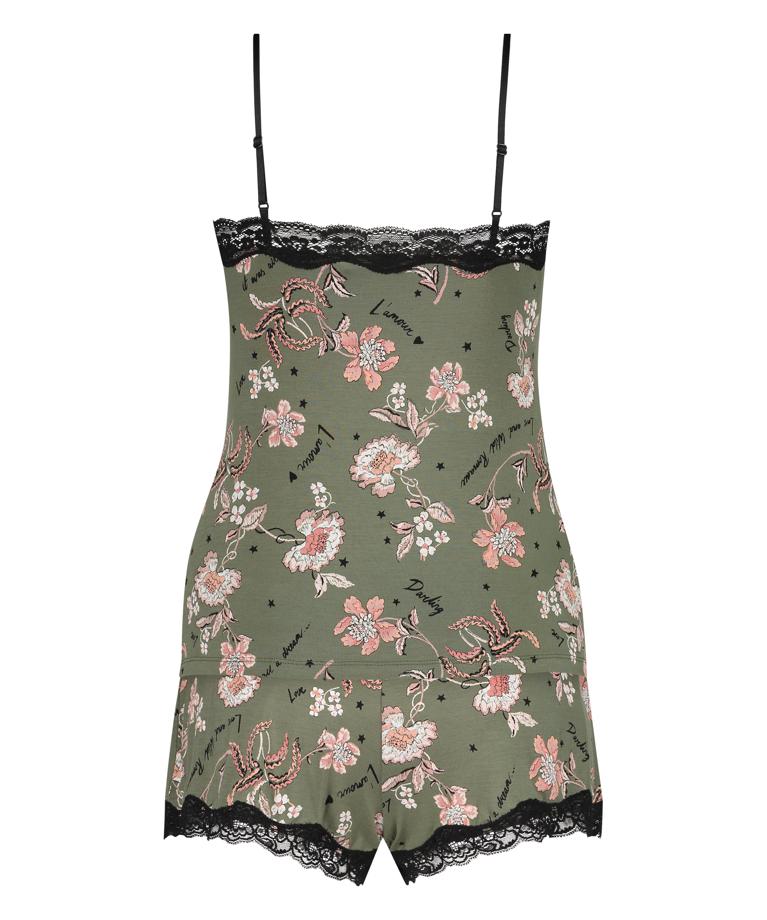 Pyjama Flower Words, Vert, main