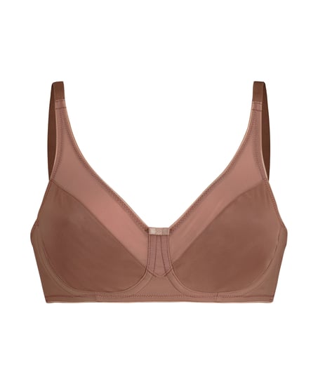 Soutien-gorge à armatures non-préformé minimiseur Nina, Marron