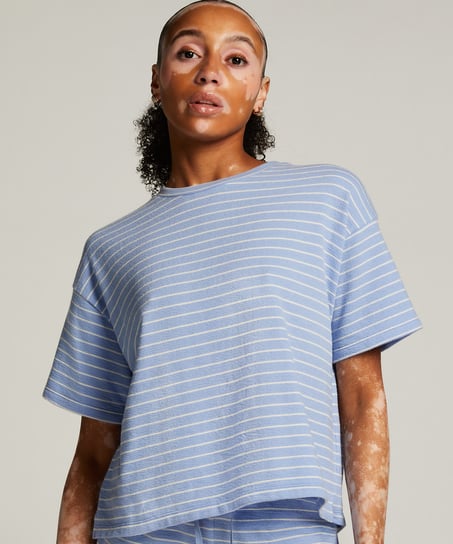 Haut de pyjama, Bleu