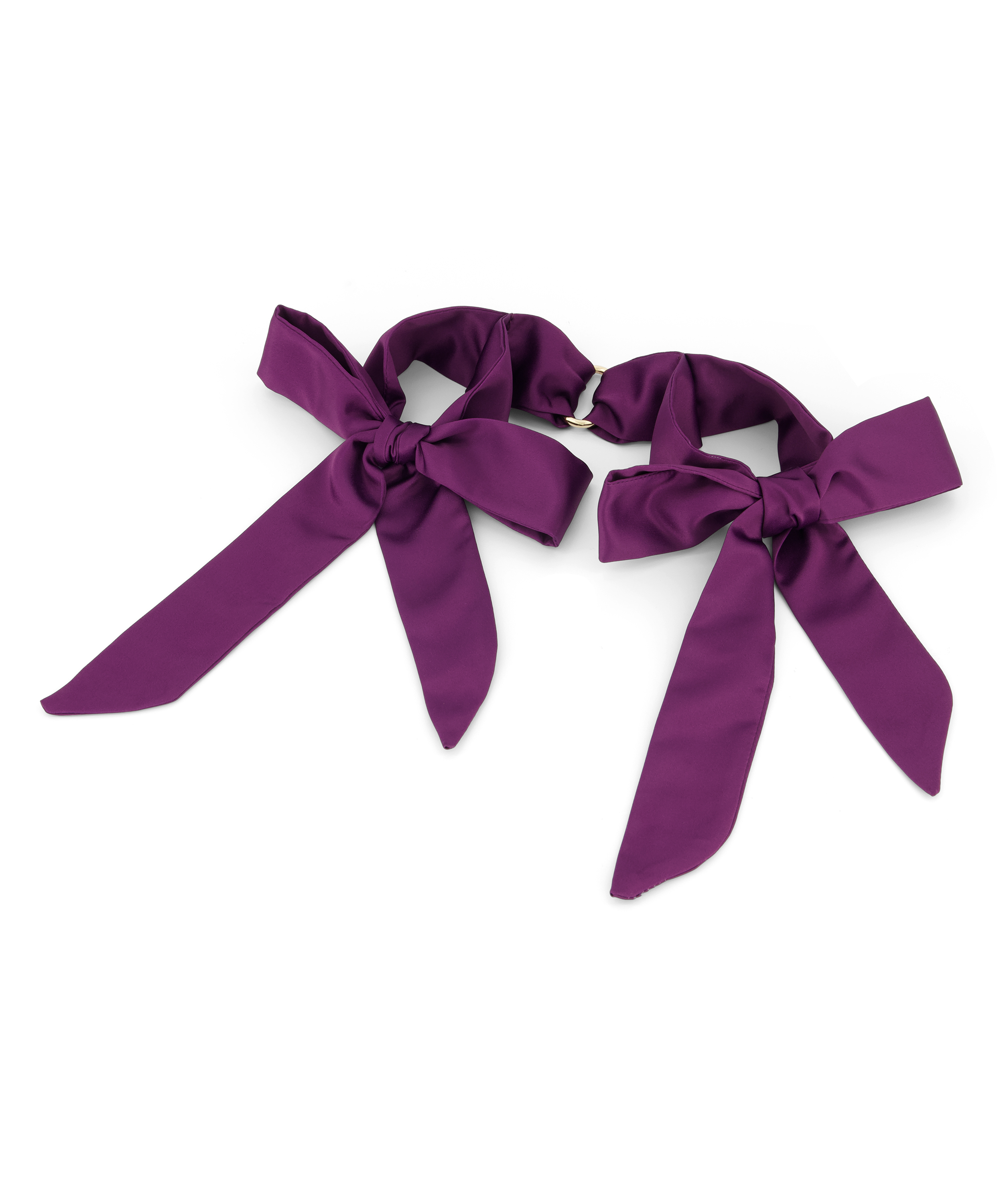 Private Menottes Satin, Violet, main