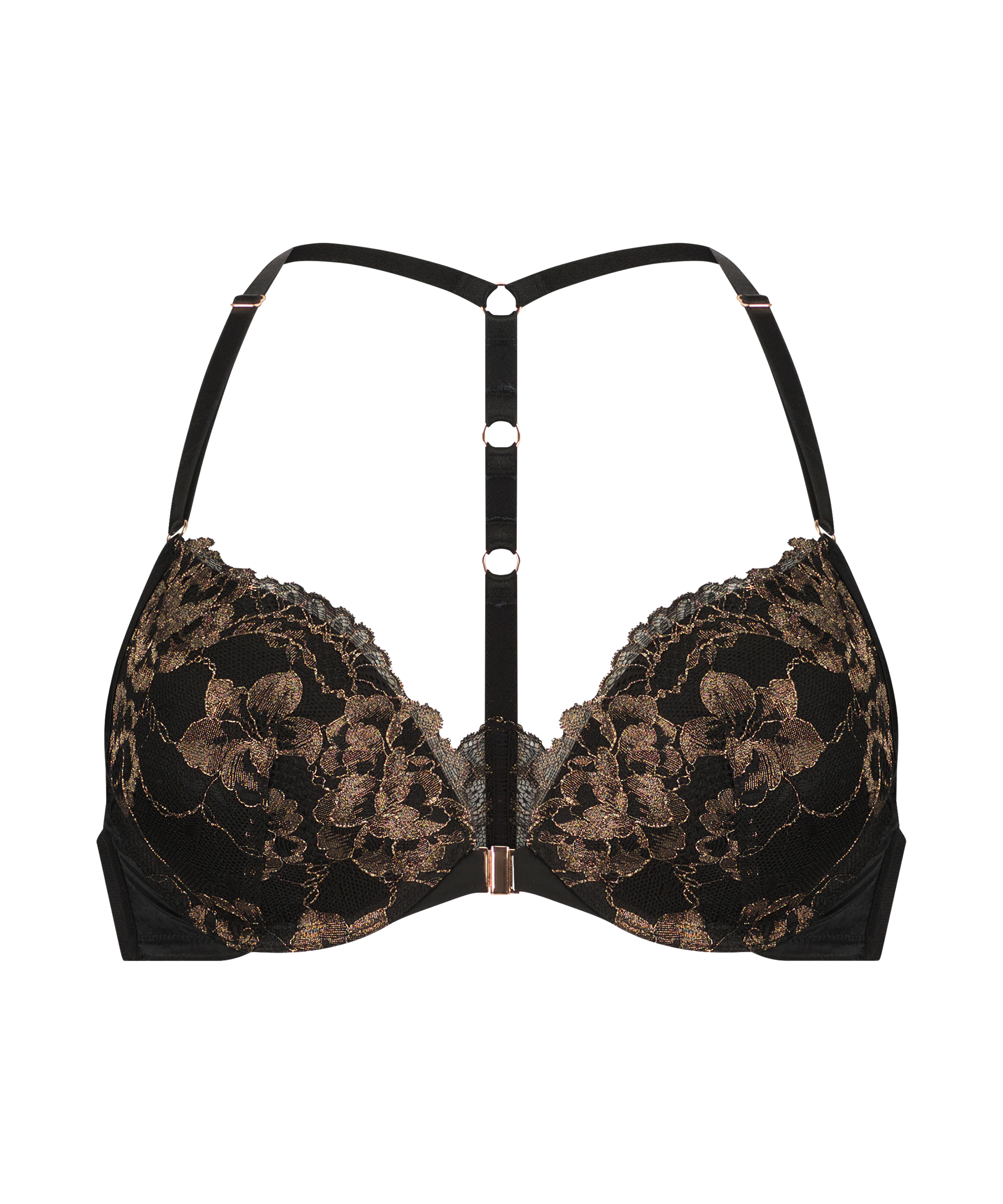 Soutien-gorge push-up à armatures préformé Lexi, Noir, main