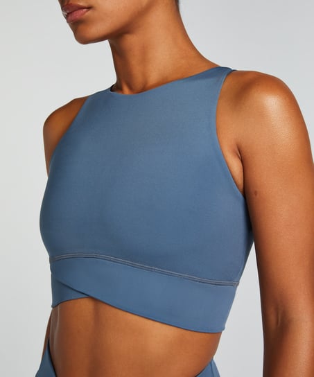 HKMX Brassière de sport de niveau 1, Bleu