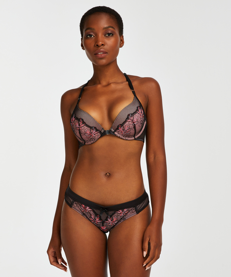 Soutien-gorge à armatures préformé push-up Duckie, Noir