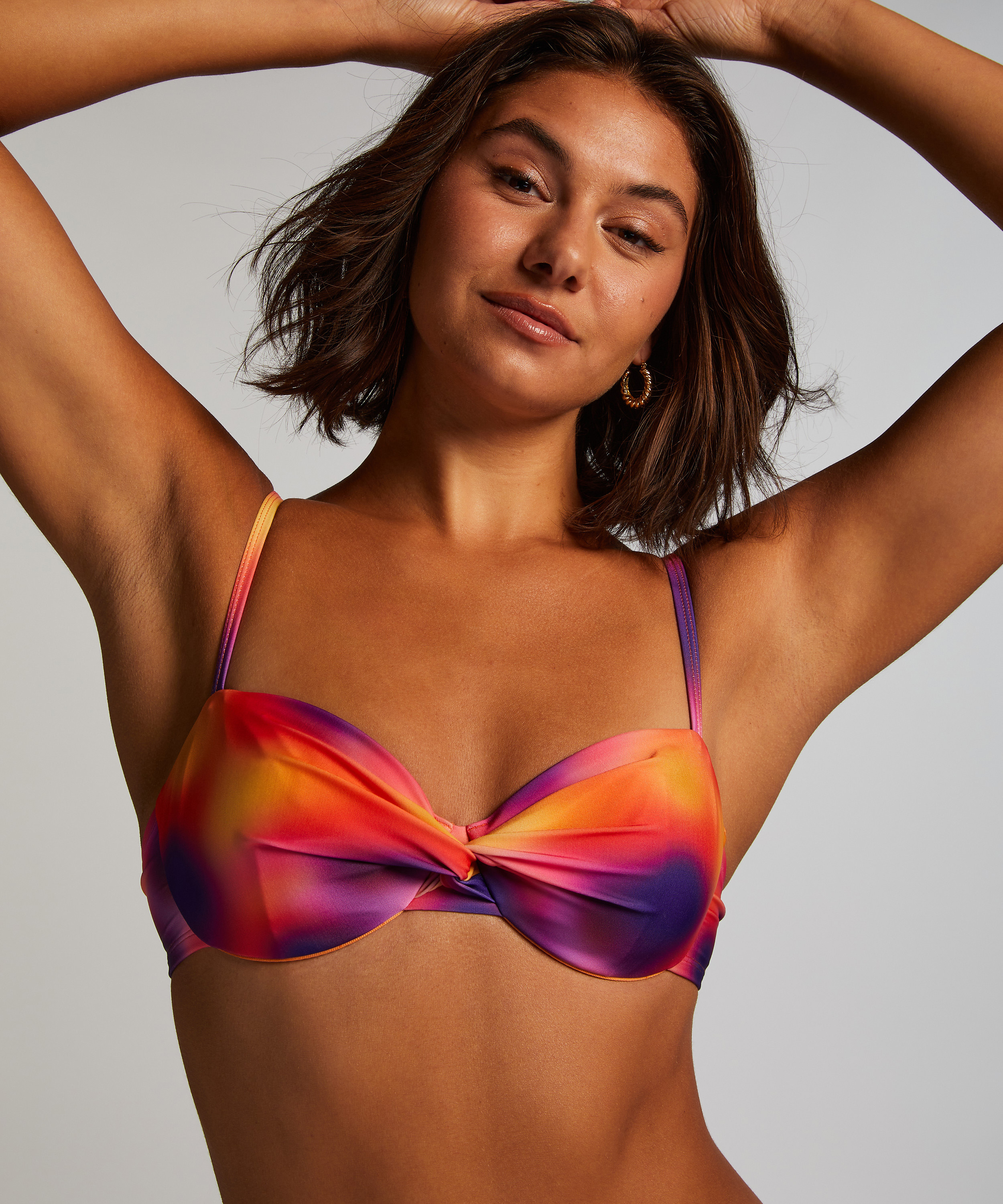 Haut de bikini Sunset, Violet, main