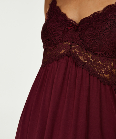 Nuisette Jersey lace, Rouge