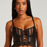 Soutien-gorge à armatures préformé longline Cierra, Noir