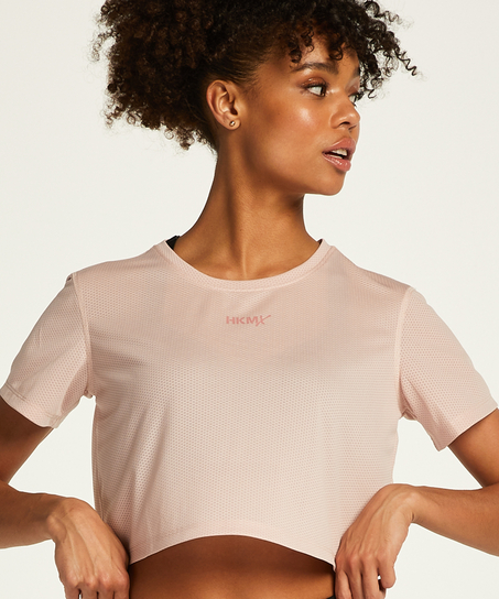 HKMX Crop top en maille, Rose