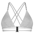 Brassière triangulaire moulée Coton Casey, Gris