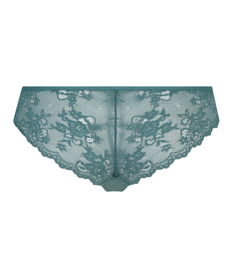 Slip br&eacute;silien Invisible Lace Back, Bleu