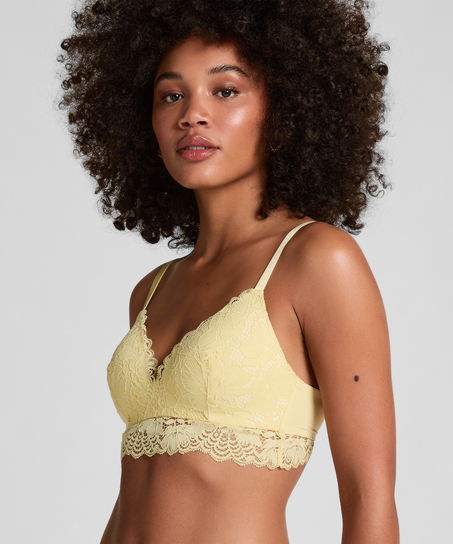 Soutien-gorge sans armatures préformé Andrea, Jaune