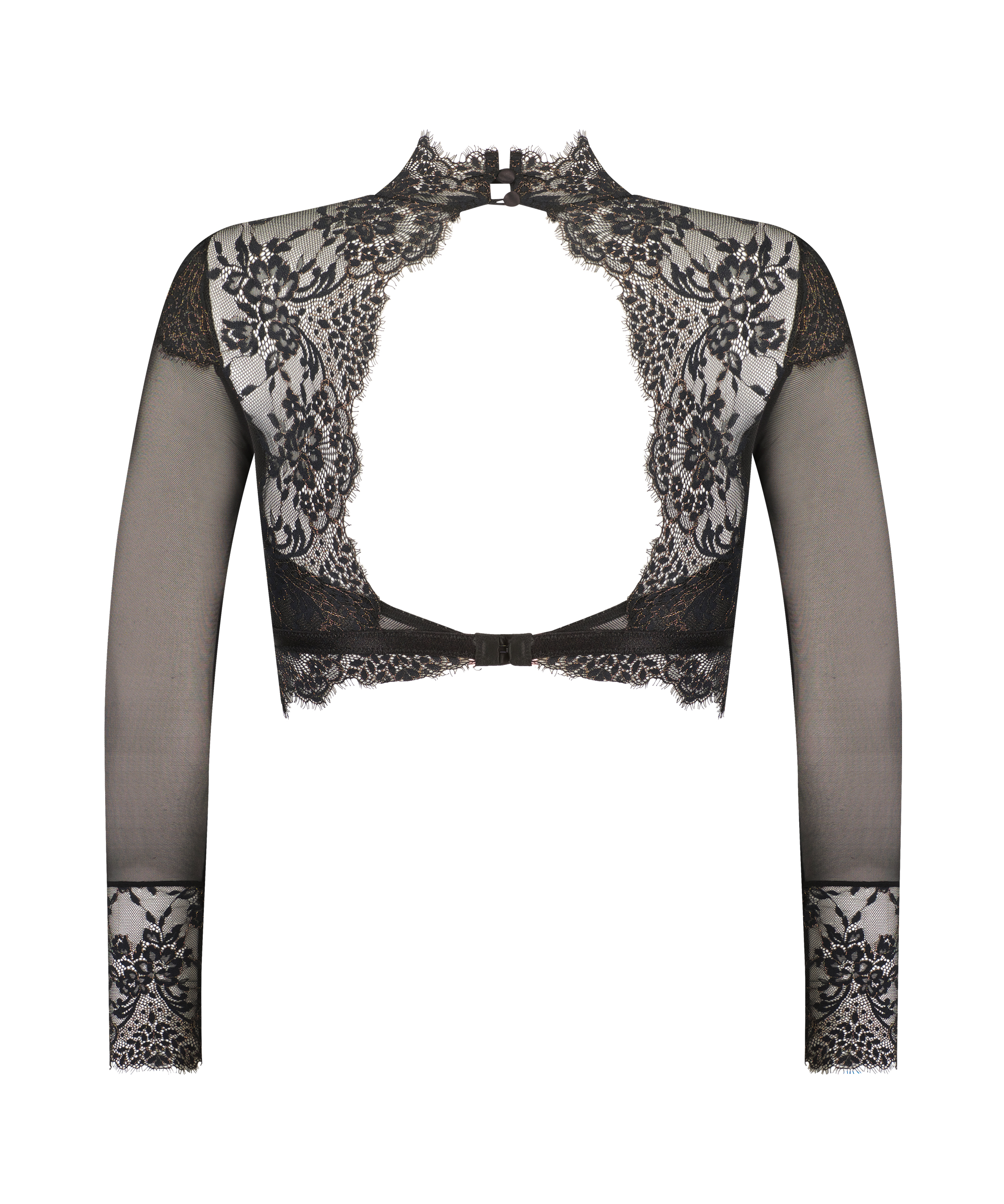 Brassière à manches longues Cynthia, Noir, main