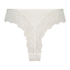 Slip brésilien jambes hautes Dora, Blanc
