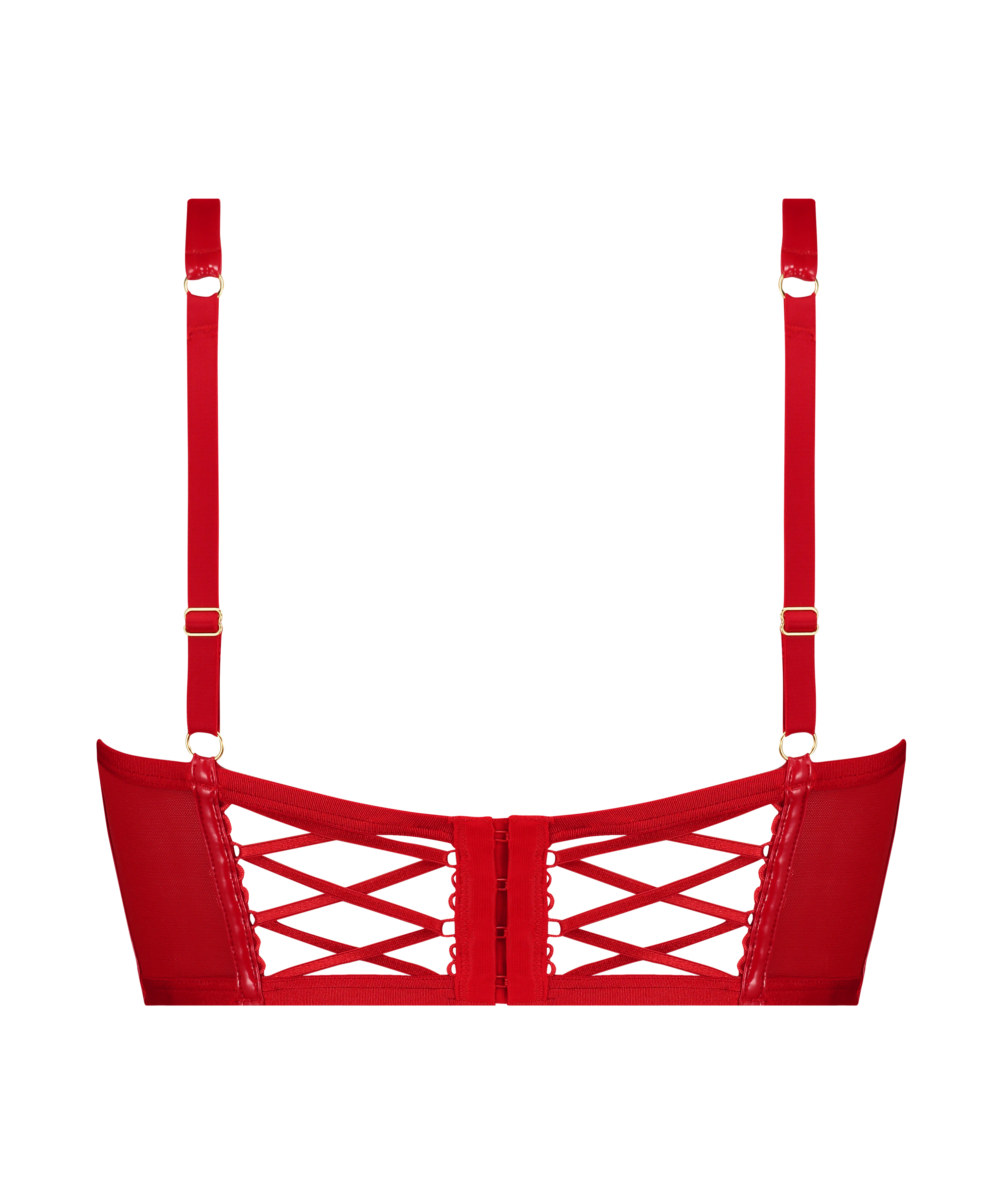 Soutien-gorge à armatures préformé Longline Wilde, Rouge, main