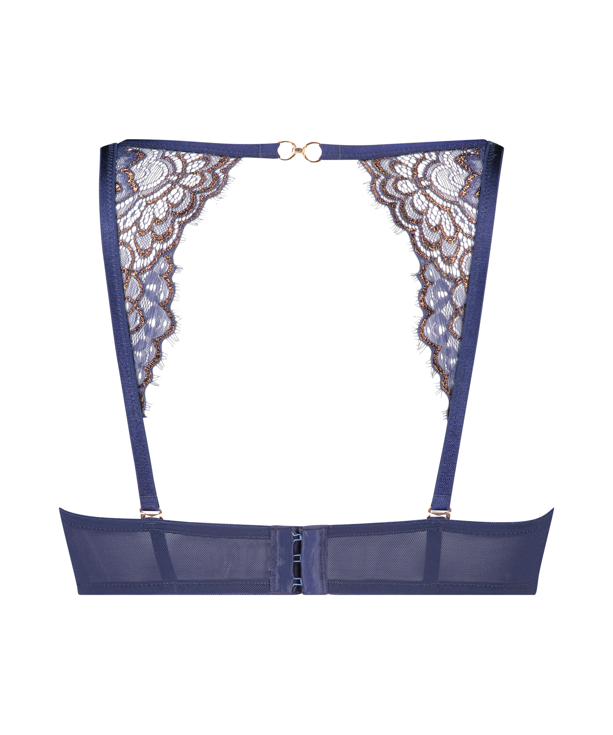 Soutien-gorge sans bretelles rembourré à armatures Rya, Bleu, main