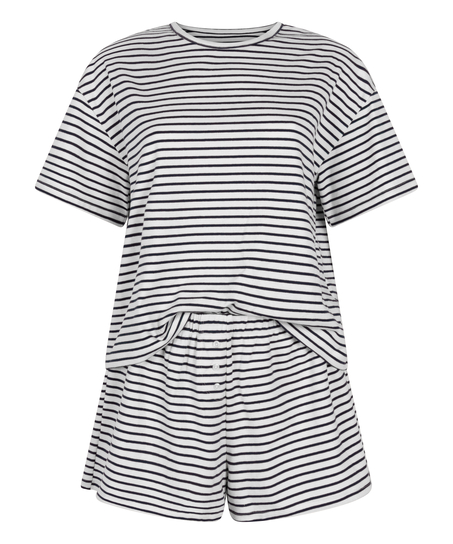 Pyjama-Set Jersey, Bleu
