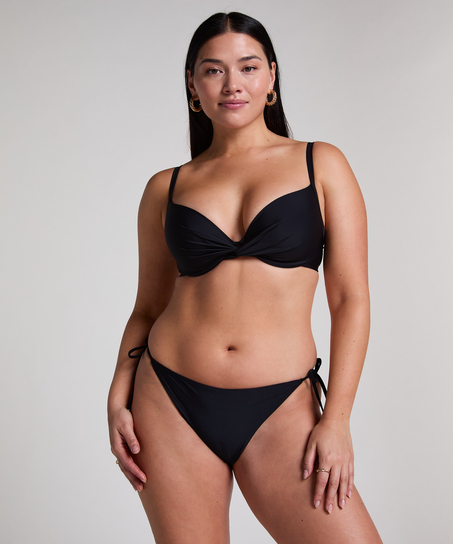 Bas de bikini Luna Cheeky, Noir