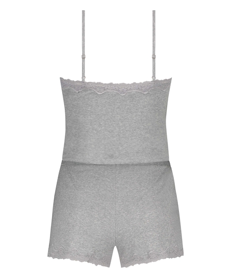 Ensemble de pyjama court Cami, Gris