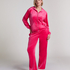 Pantalon de pyjama velours, Rose