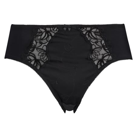 Slip taille haute Diva, Noir