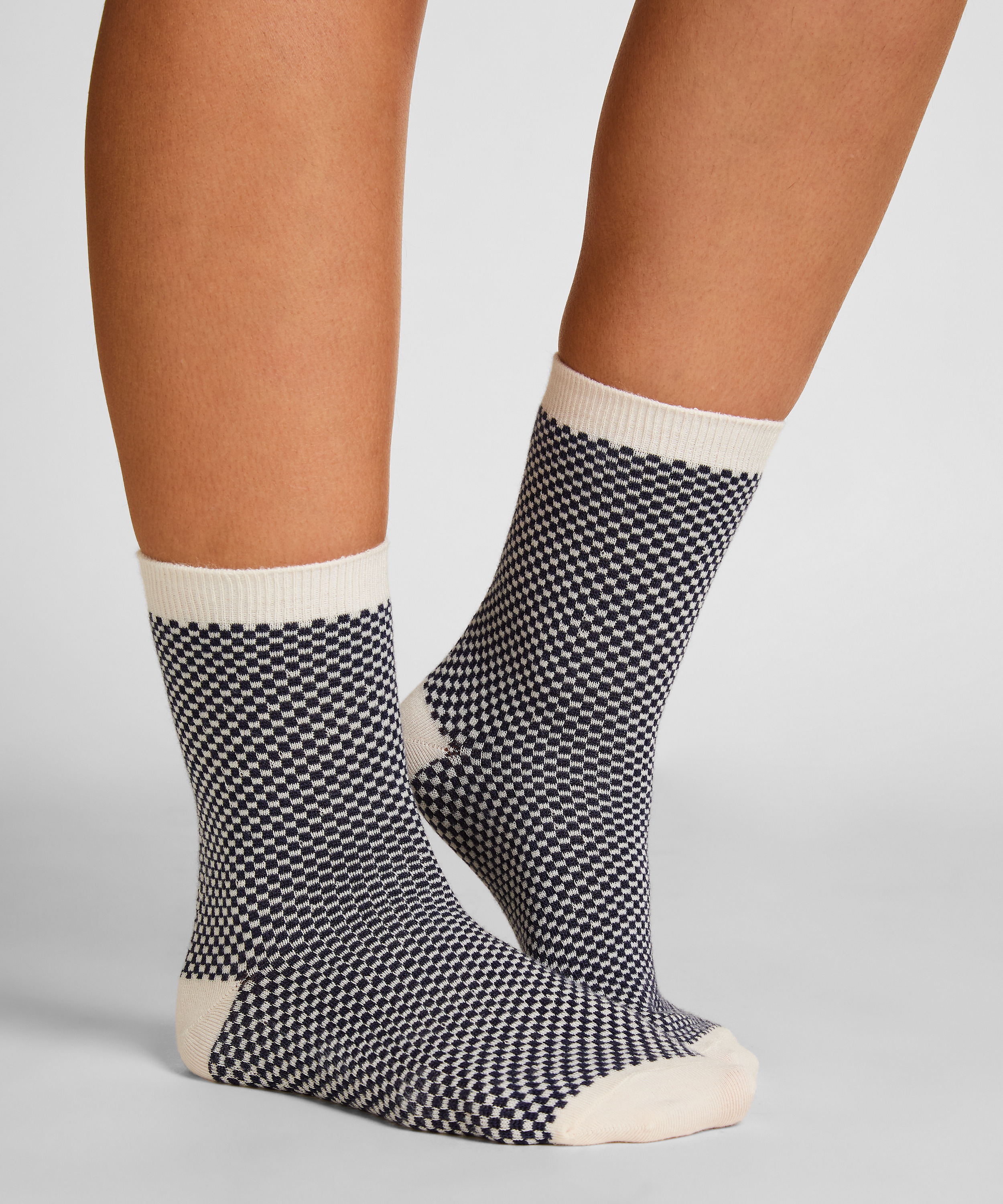 Chaussettes courtes en modal, Bleu, main