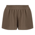 Short en mousseline, Marron