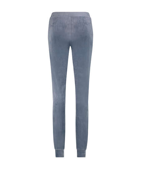 Pantalon de jogging Velours Lurex, Gris