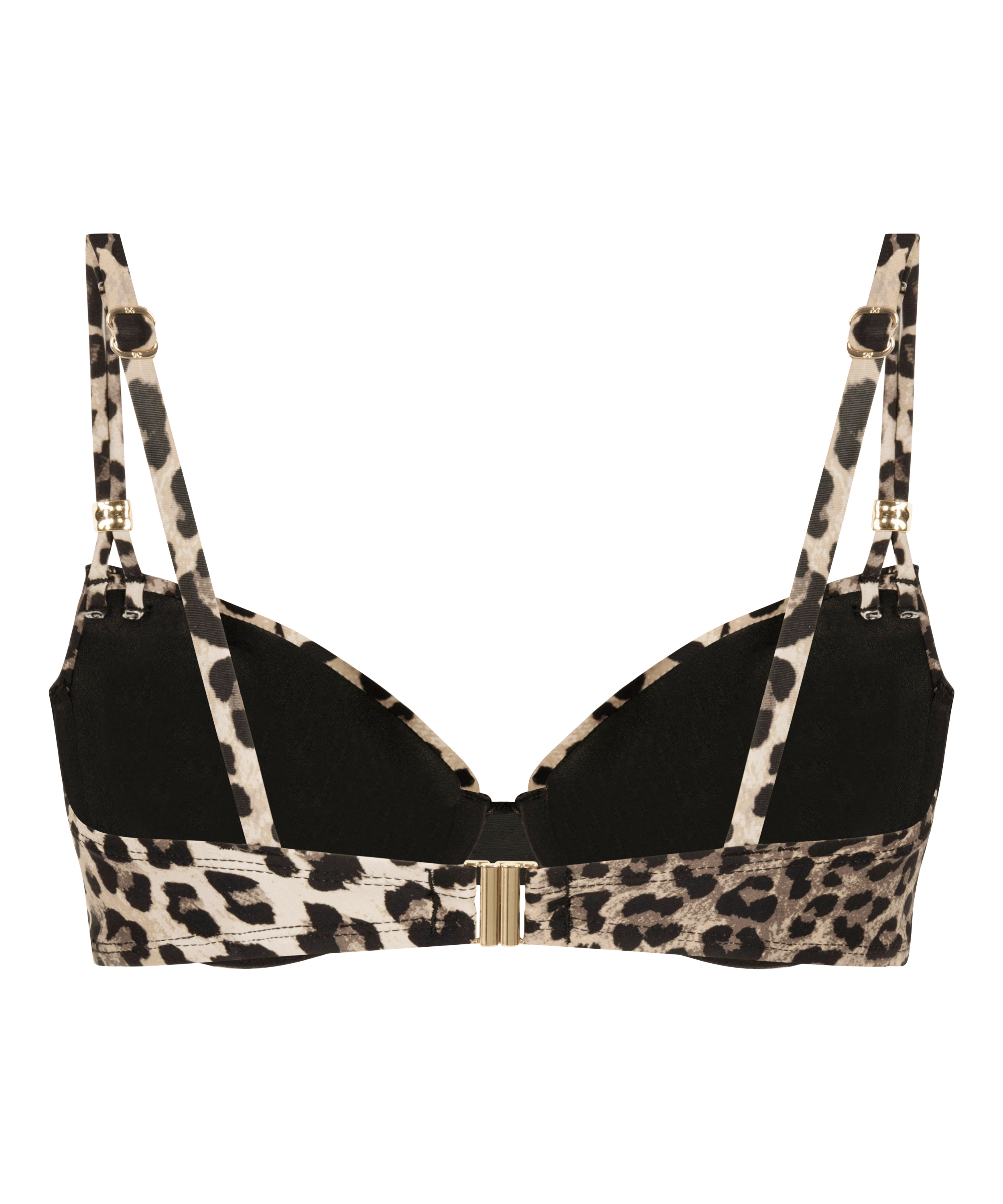 Haut de bikini à armatures rembourré Animalia, Marron, main