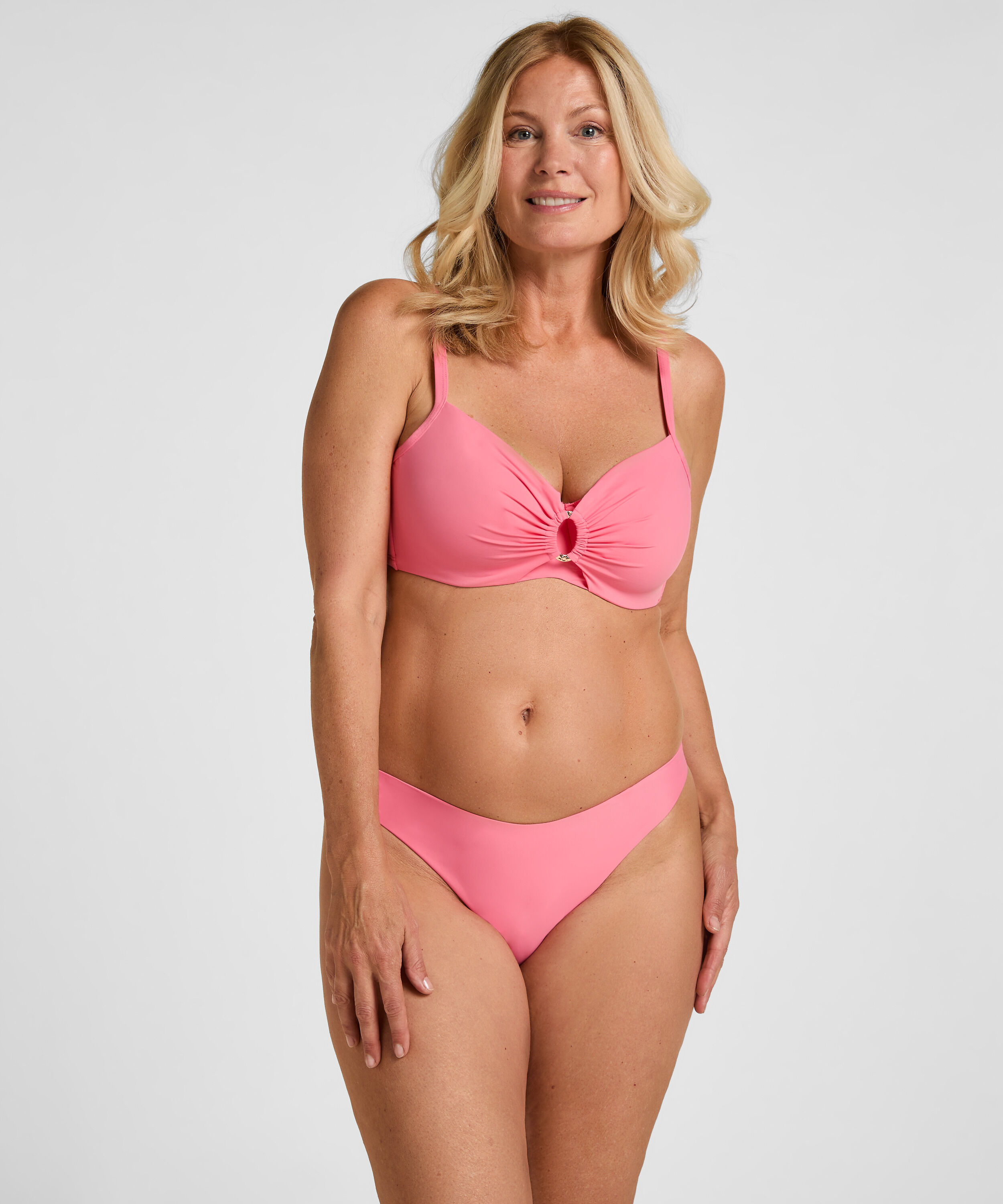 Bas de Bikini Highleg Luxe, Rose Bas de Bikini Highleg Luxe, Rose