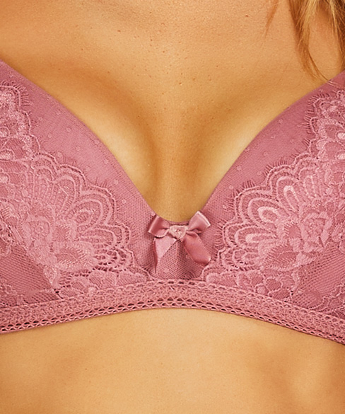 Soutien-gorge préformé sans armature Bessie Pink Ribbon, Rose, main