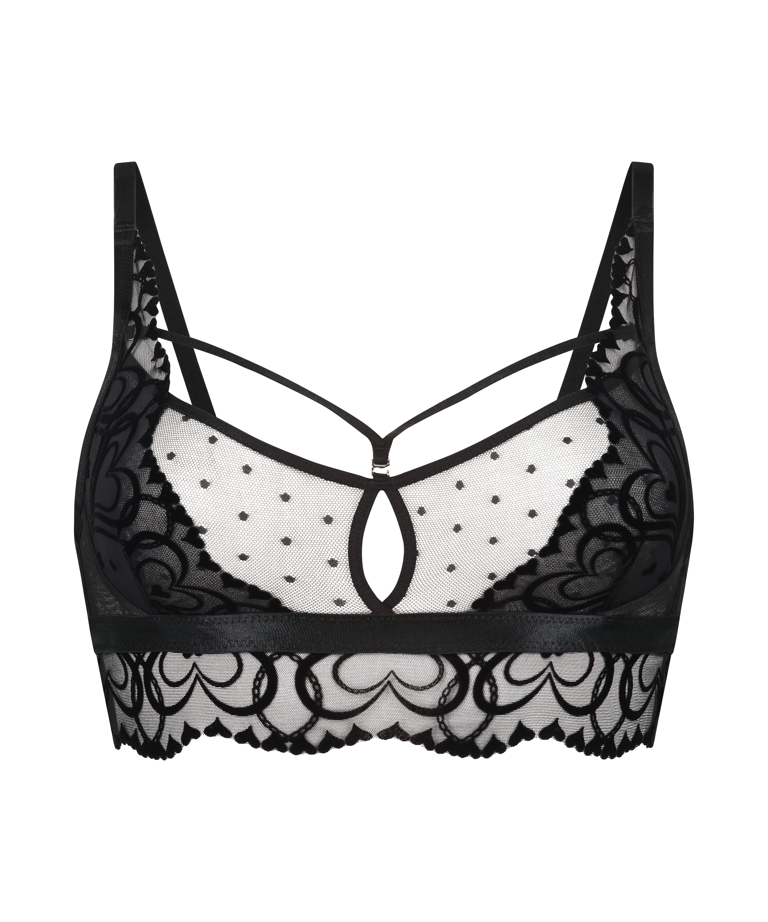 Brassière Pippa, Noir, main