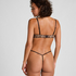 Soutien-gorge &agrave; armatures pr&eacute;form&eacute; Plunge, Marron