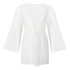 Caftan de plage en crochet, Blanc