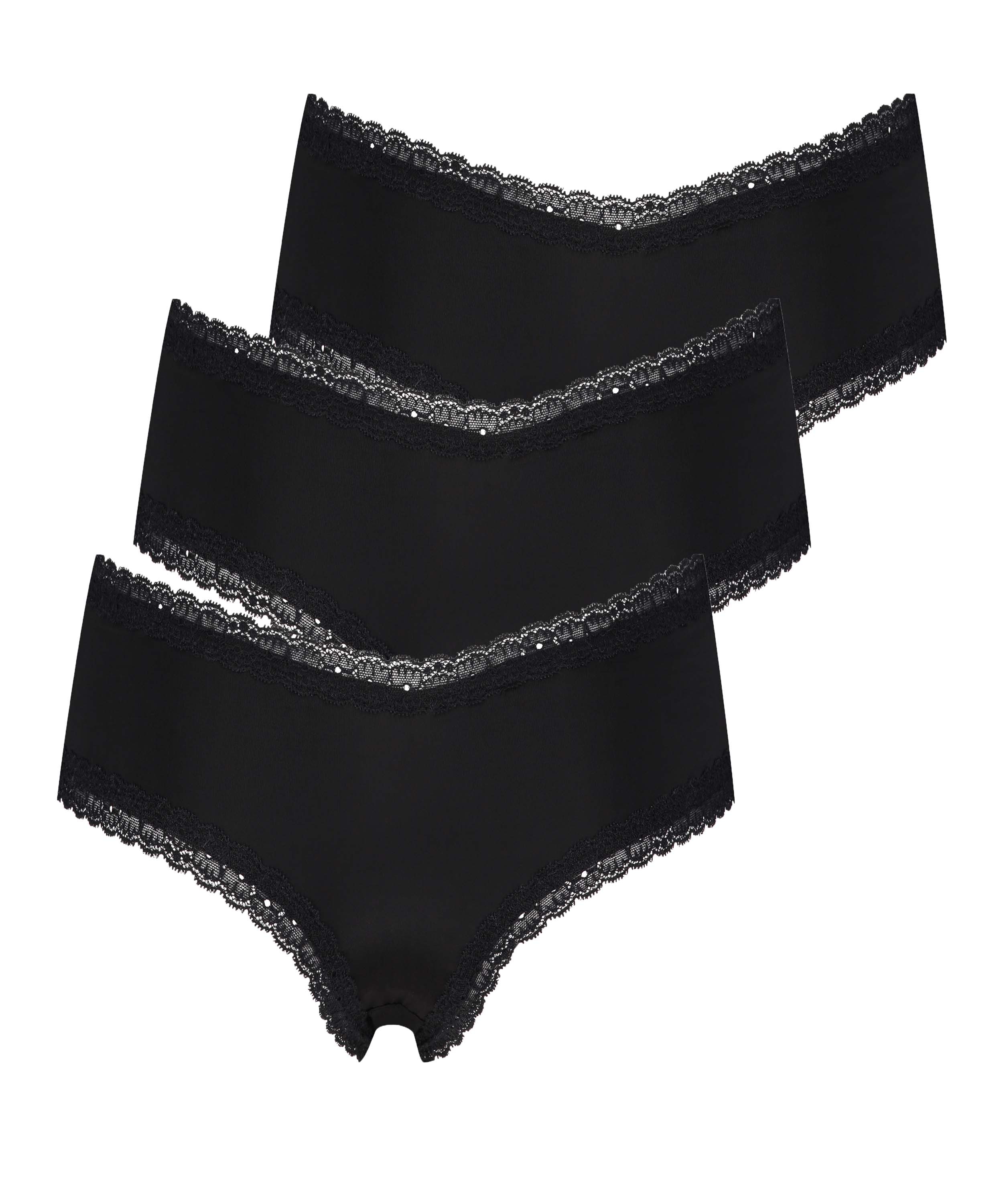 Lot de 3 slips brésiliens London, Noir, main