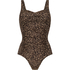 Maillot de bain Leopard, marron