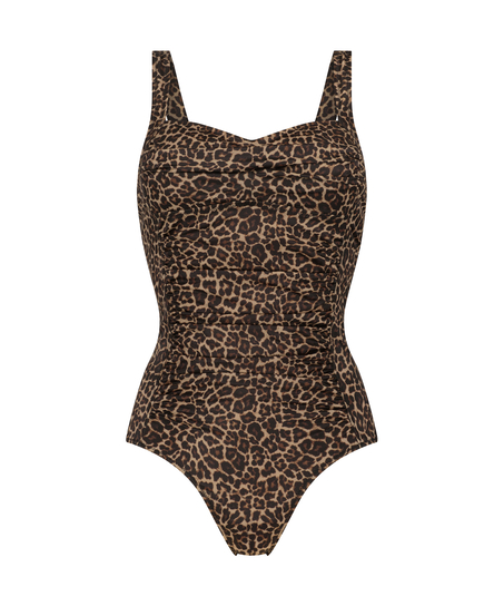 Maillot de bain Leopard, marron