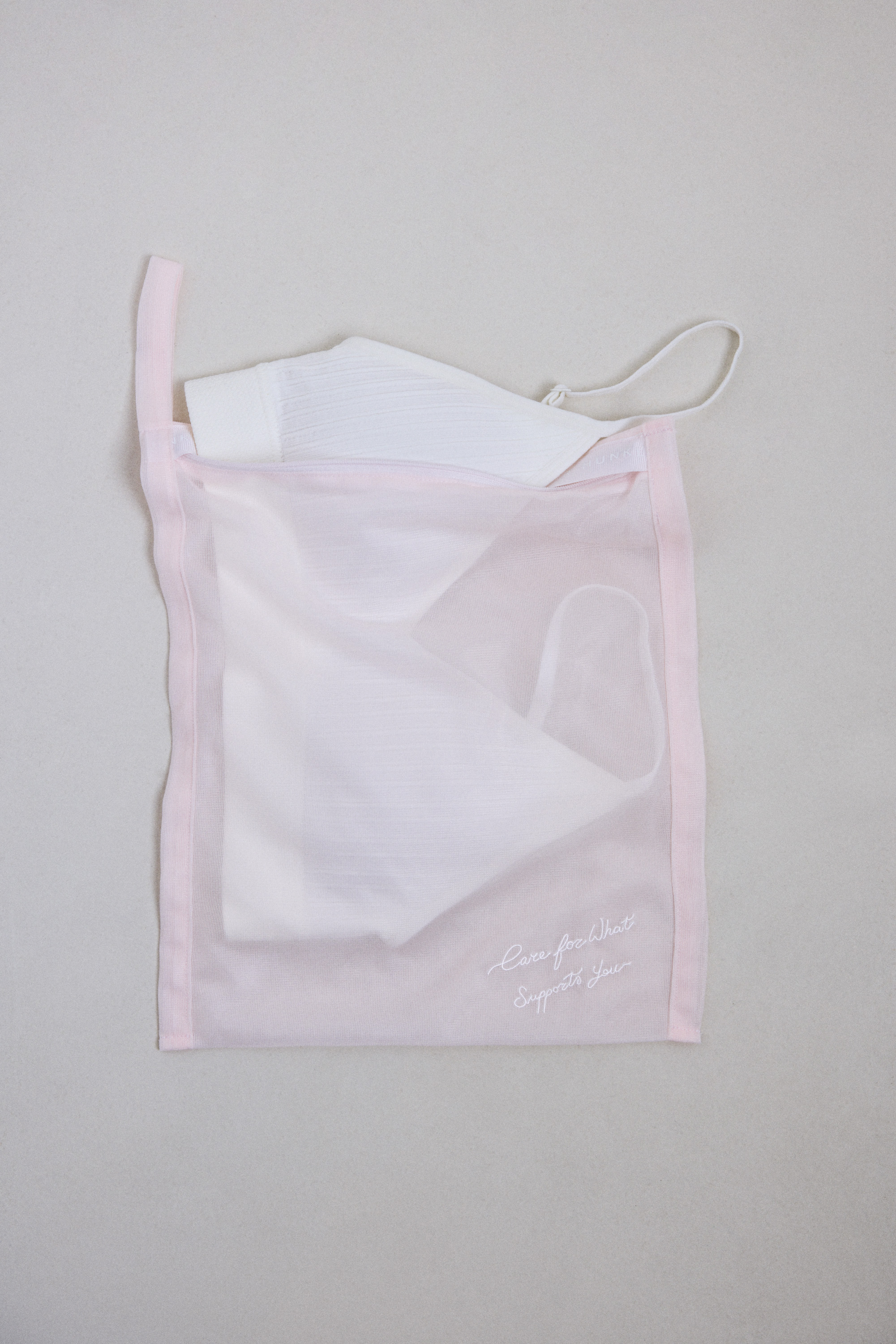 Washing Bag Pink Ribbon Small, Rose, main