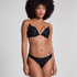 Soutien-gorge à armatures préformé push-up Transparant, Noir
