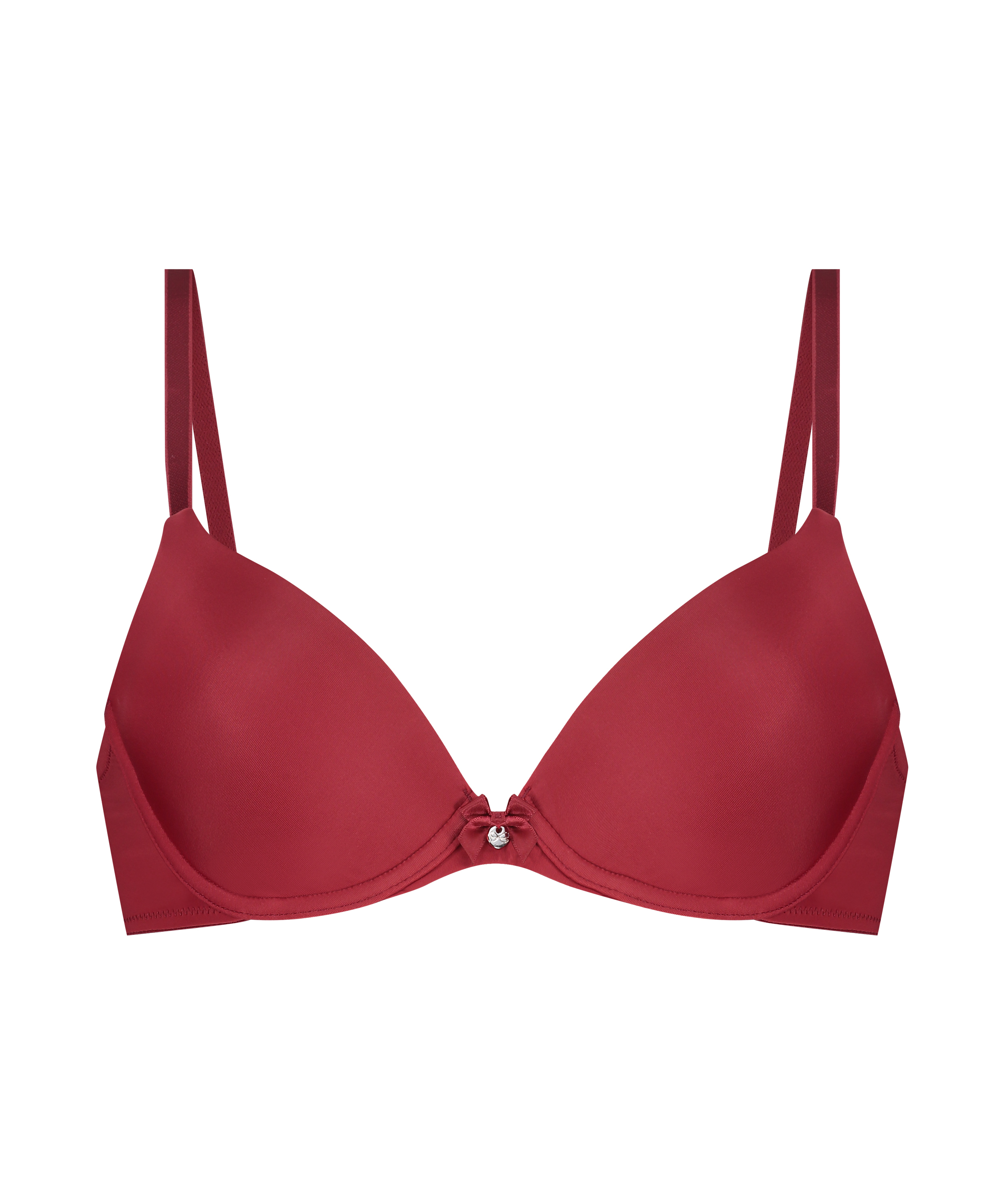 Soutien-gorge à armatures préformé Plunge, Rouge, main