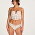 Soutien-gorge bustier Maximizer rembourré à armatures Chlo, Blanc