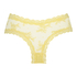 Slip brésilien V-shape mesh, Jaune