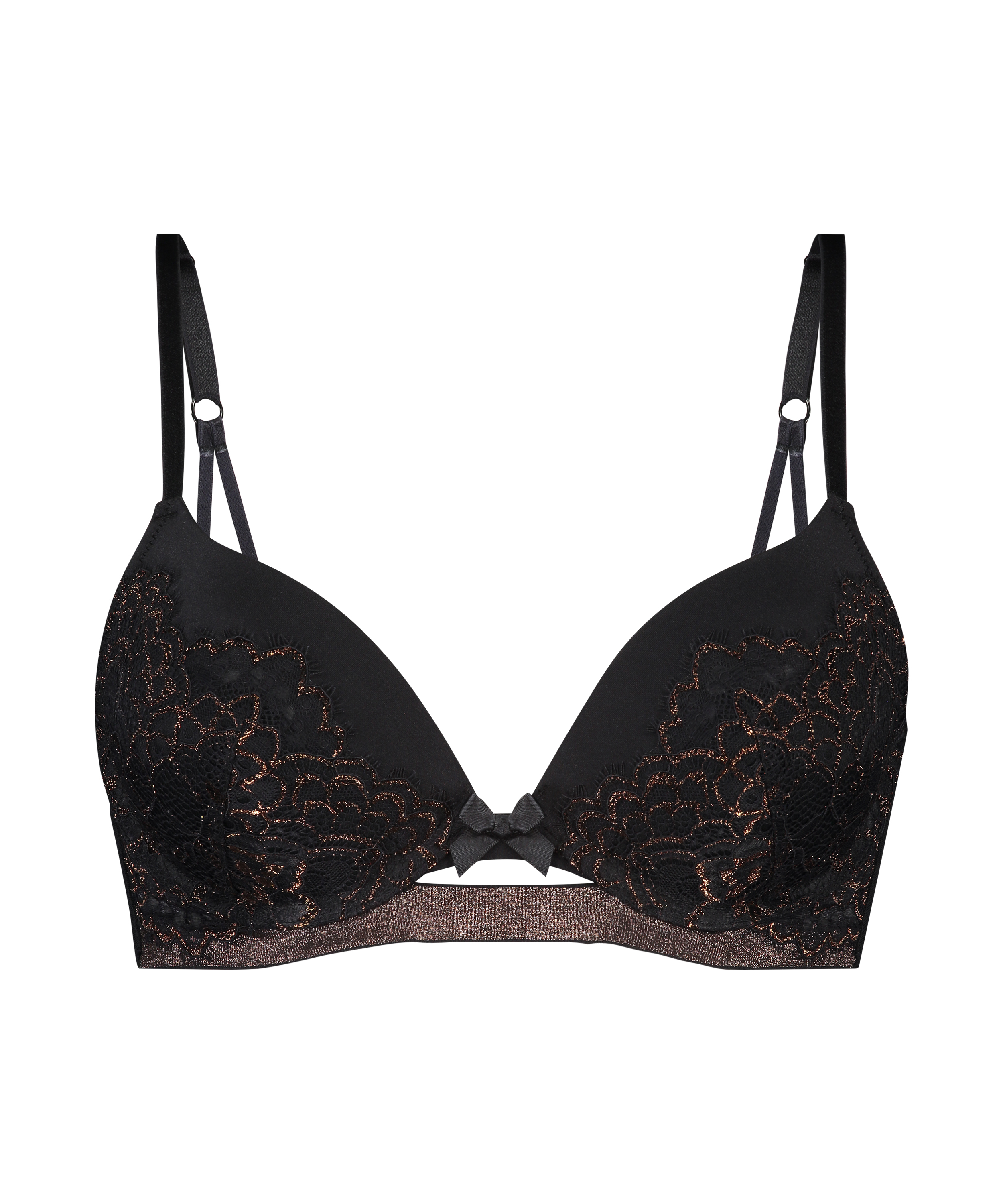 Soutien-gorge préformé push-up Bianca, Noir, main