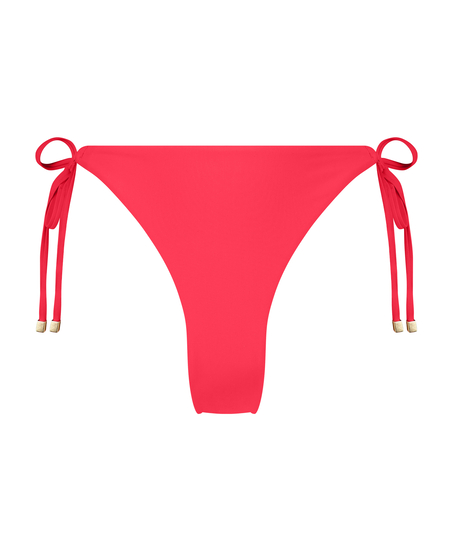 Slip de Bikini Échancrés Doha, Rouge