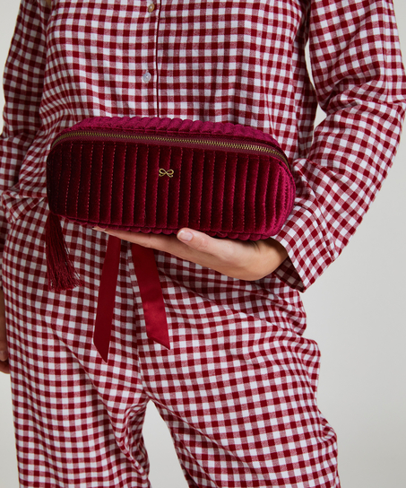 Petite trousse de maquillage Velours, Rouge