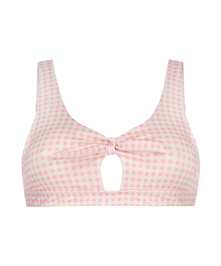 Haut de bikini croptop Seychelles, Rose
